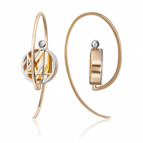 Серьги из лимонного золота Platina 02-4198-00-000-1130-48 02-4198-00-000-1130-48 фото