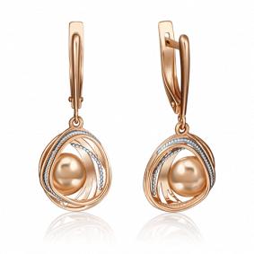 Золотые серьги Platina 02-4230-00-000-1110-48 02-4230-00-000-1110-48 фото