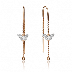 Золотые серьги Platina 02-4247-00-000-1110-63 02-4247-00-000-1110-63 фото