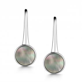 Серебряные серьги АЛЬКОР 02-4259/00ПЧ-00 с перламутром 02-4259/00ПЧ-00 фото