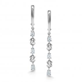 Серебряные серьги АЛЬКОР 02-4281/00КЦ-00 с фианитом 02-4281/00КЦ-00 фото