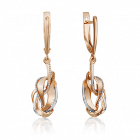 Золотые серьги Platina 02-4284-00-000-1110-42 02-4284-00-000-1110-42 фото