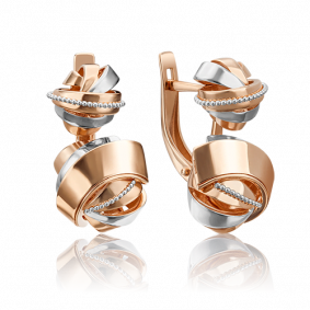 Золотые серьги Platina 02-4321-00-000-1110-48 02-4321-00-000-1110-48 фото