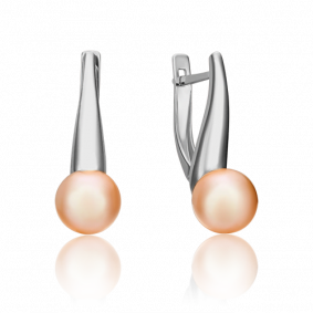 Серьги из белого золота Platina 02-4360-00-301-1120-31 с жемчугом 02-4360-00-301-1120-31 фото
