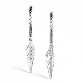 Серебряные серьги АЛЬКОР 02-4369/0000-00 02-4369/0000-00 фото