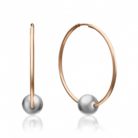 Серьги-трансформеры из комбинированного золота Platina 02-4384-00-000-1111-04 02-4384-00-000-1111-04 фото