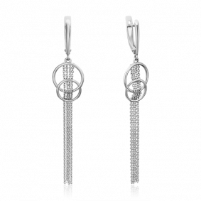 Серьги из белого золота Platina 02-4418-00-000-1120-42 02-4418-00-000-1120-42 фото