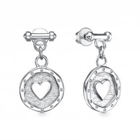 Серебряные серьги АЛЬКОР 02-4466/00КЦ-00 с фианитом 02-4466/00КЦ-00 фото