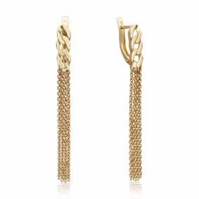 Серьги из лимонного золота Platina 02-4482-00-000-1130-42 02-4482-00-000-1130-42 фото