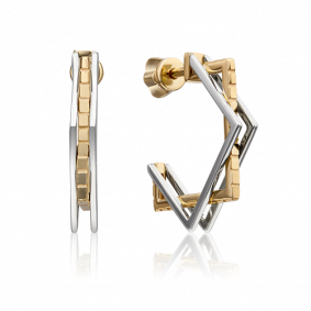 Серьги из комбинированного золота Platina 02-4486-00-000-1121-48 02-4486-00-000-1121-48 фото