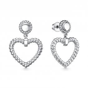 Серебряные серьги АЛЬКОР 02-4488/0000-00 02-4488/0000-00 фото