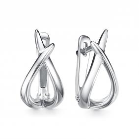 Серебряные серьги АЛЬКОР 02-4493/0000-00 02-4493/0000-00 фото