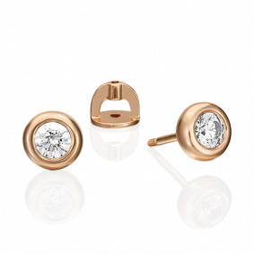 Золотые серьги Platina 02-4497-00-501-1110-38 с фианитом 02-4497-00-501-1110-38 фото