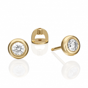 Серьги из лимонного золота Platina 02-4497-00-501-1130-38 с фианитом 02-4497-00-501-1130-38 фото