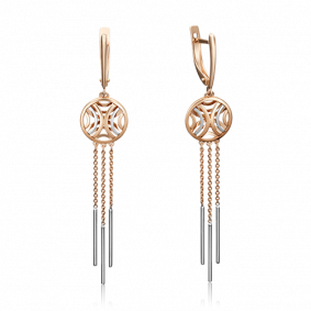 Золотые серьги Platina 02-4503-00-000-1111-48 02-4503-00-000-1111-48 фото