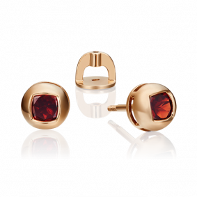Золотые серьги Platina 02-4559-00-204-1110-57 с гранатом 02-4559-00-204-1110-57 фото