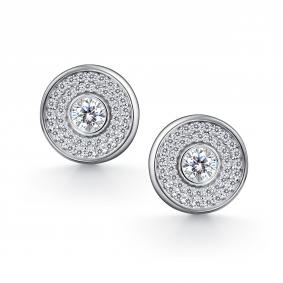 Серебряные серьги АЛЬКОР 02-4567/00СВ-00 с фианитом 02-4567/00СВ-00 фото