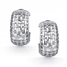 Серебряные серьги АЛЬКОР 02-4594/0000-00 02-4594/0000-00 фото