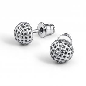 Серебряные серьги АЛЬКОР 02-4595/0000-00 02-4595/0000-00 фото