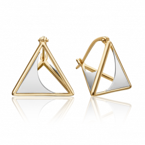 Серьги из комбинированного золота Platina 02-4596-00-000-1121-48 02-4596-00-000-1121-48 фото