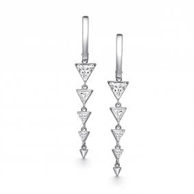 Серебряные серьги АЛЬКОР 02-4754/00КЦ-00 с фианитом 02-4754/00КЦ-00 фото