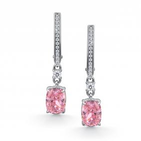 Серебряные серьги АЛЬКОР с бриллианитом и фианитом 02-4762/0БТ5-00 02-4762/0БТ5-00 фото