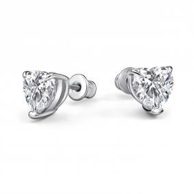 Серебряные серьги АЛЬКОР с бриллианитом 02-4768/00БТ-00 02-4768/00БТ-00 фото