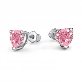 Серебряные серьги АЛЬКОР 02-4768/0БТ5-00 с фианитом 02-4768/0БТ5-00 фото