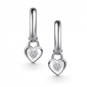 Серебряные серьги АЛЬКОР 02-4791/00КЦ-00 с фианитом 02-4791/00КЦ-00 фото