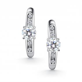 Серебряные серьги АЛЬКОР 02-4799/00КЦ-00 с фианитом 02-4799/00КЦ-00 фото
