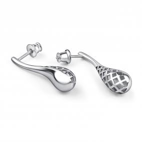 Серебряные серьги АЛЬКОР 02-4803/0000-00 02-4803/0000-00 фото