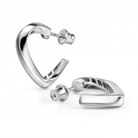 Серебряные серьги АЛЬКОР 02-4807/0000-00 02-4807/0000-00 фото