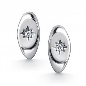 Серебряные серьги АЛЬКОР 02-4902/00КЦ-00 с фианитом 02-4902/00КЦ-00 фото