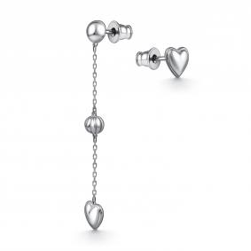 Серебряные серьги АЛЬКОР 02-4919/0000-00 02-4919/0000-00 фото