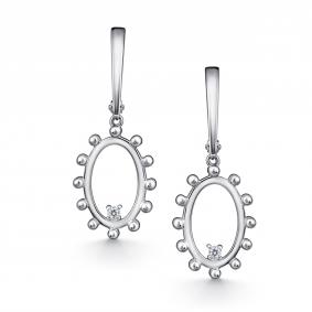 Серебряные серьги АЛЬКОР 02-4951/00КЦ-00 с фианитом 02-4951/00КЦ-00 фото