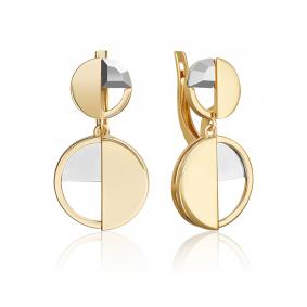 Серьги из комбинированного золота Platina 02-5052-00-000-1121 02-5052-00-000-1121 фото