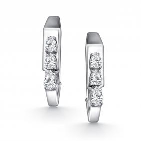 Серебряные серьги АЛЬКОР 02-5095/00КЦ-00 с фианитом 02-5095/00КЦ-00 фото