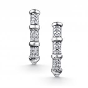 Серебряные серьги АЛЬКОР 02-5171/00КЦ-00 с фианитом 02-5171/00КЦ-00 фото