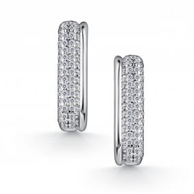 Серебряные серьги АЛЬКОР 02-5173/00КЦ-00 с фианитом 02-5173/00КЦ-00 фото
