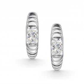 Серебряные серьги АЛЬКОР 02-5353/00ГХ-00 с горным хрусталём 02-5353/00ГХ-00 фото