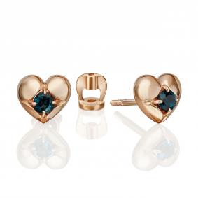 Золотые серьги Platina 02-5392-02-201-1110 с топазом 02-5392-02-201-1110 фото
