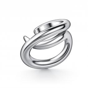 Одиночная серьга из серебра АЛЬКОР 02-5489/0000-00 02-5489/0000-00 фото