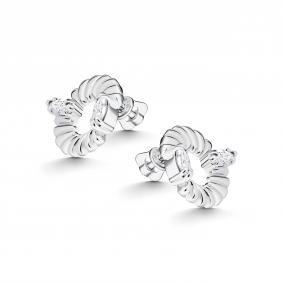 Серебряные серьги АЛЬКОР 02-5518/00ГХ-00 с горным хрусталём 02-5518/00ГХ-00 фото