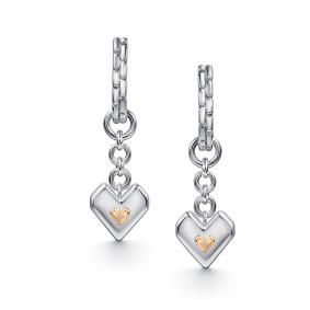 Серебряные серьги АЛЬКОР 02-5529/000Б-00 с бриллиантом 02-5529/000Б-00 фото