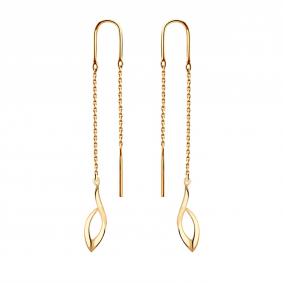 Золотые серьги Золотые узоры 02-5556 02-5556 фото