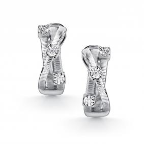Серебряные серьги АЛЬКОР 02-5577/000Б-00 с бриллиантом 02-5577/000Б-00 фото