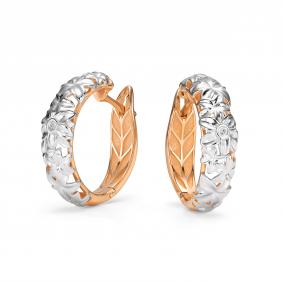 Серебряные серьги АЛЬКОР 02-5625/000Б-60 с бриллиантом 02-5625/000Б-60 фото