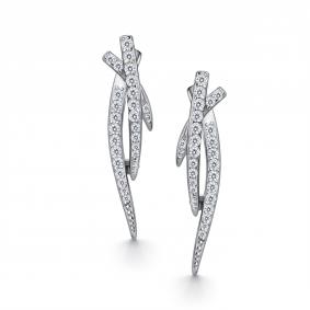 Серебряные серьги АЛЬКОР 02-5636/00КЦ-00 с фианитом 02-5636/00КЦ-00 фото