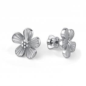 Серебряные серьги АЛЬКОР 02-5673/0000-00 02-5673/0000-00 фото