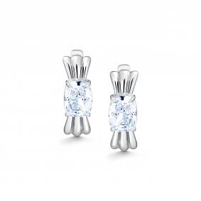 Серебряные серьги АЛЬКОР с бриллианитом 02-5721/00БТ-00 02-5721/00БТ-00 фото